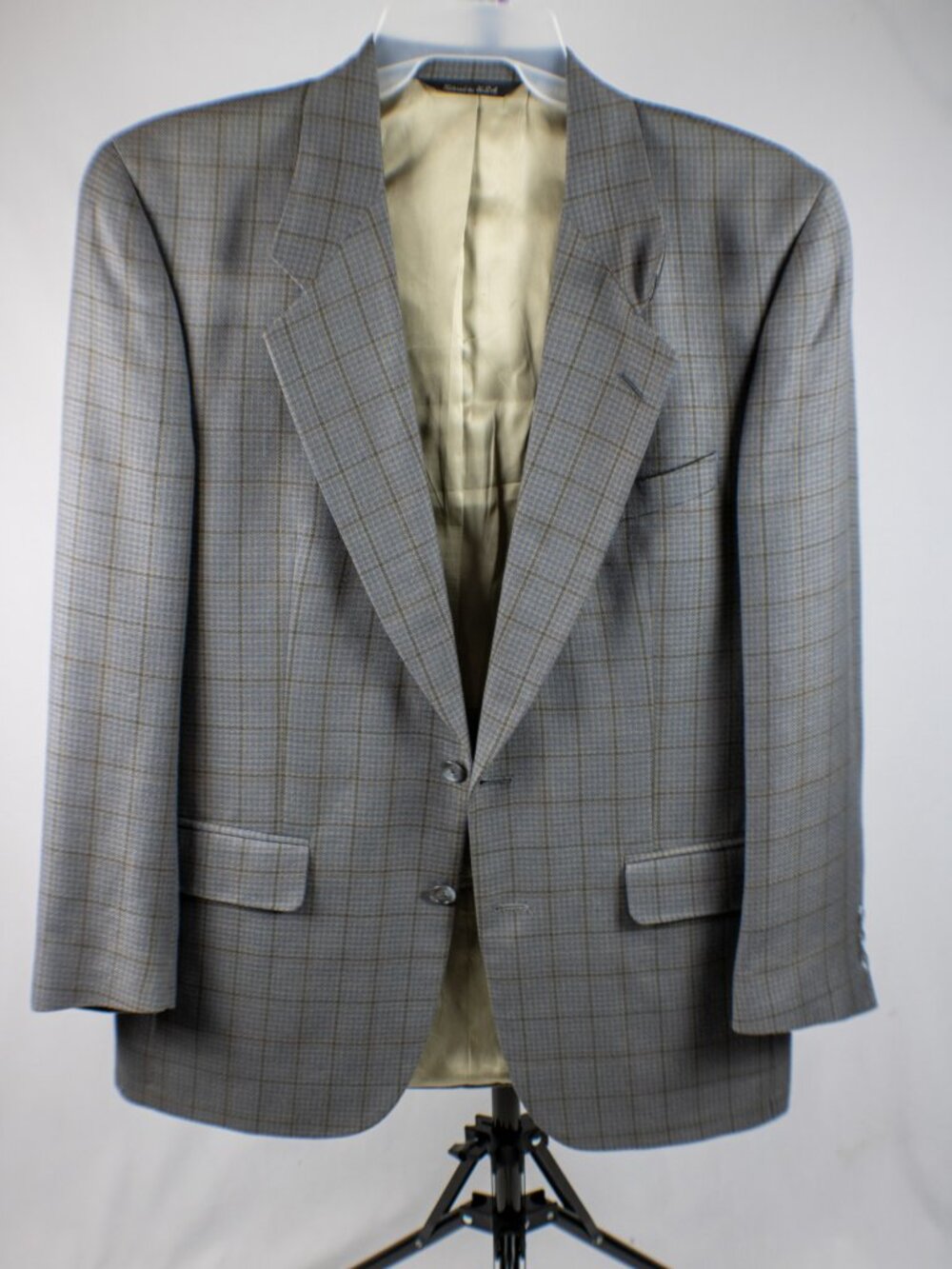 Vtg Christian Dior Le Connaisseur Plaid Blazer Sport Coat Ed Fleishman USA ~40R